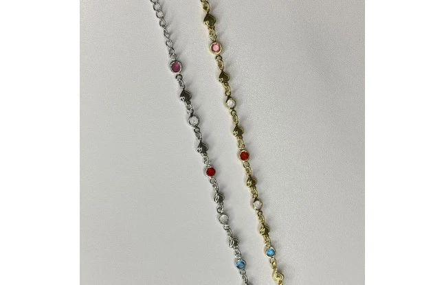 Pulseira Infantil Tiffany Colorida 