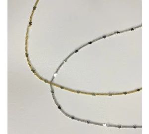 Choker Coraçãozinho Liso Espaçado Delicado 