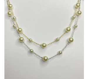 Choker 9 Pérolas Espaçadas 