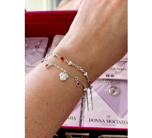 Pulseira Infantil Tiffany Colorida 